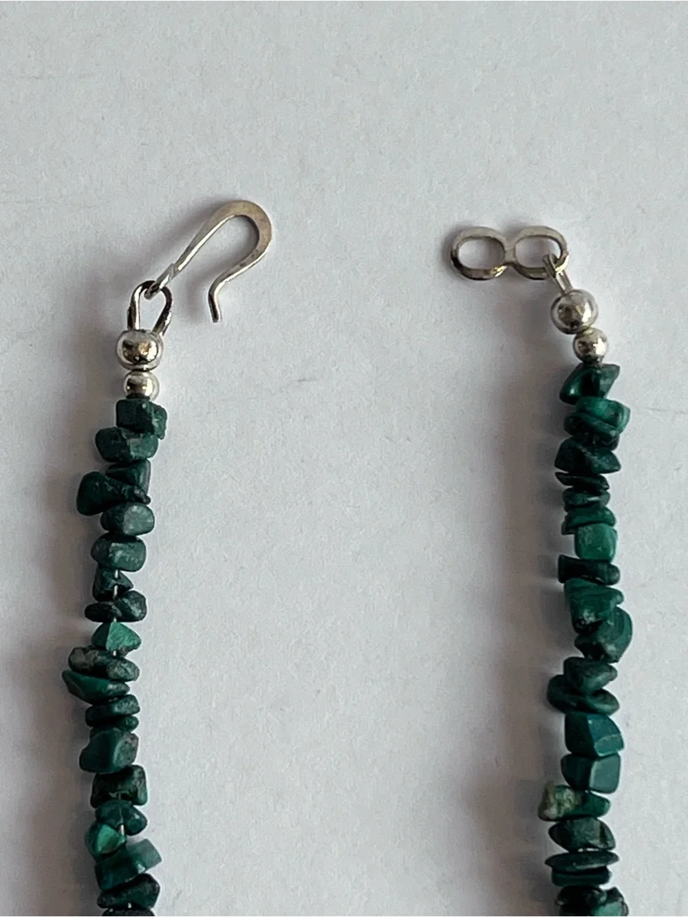 Green Stone Chunky Statement Necklace Vintage Estate Sale Jewelry